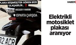 Elektrikli motosiklet plakası aranıyor