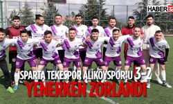 ISPARTA TEKESPOR ALİKÖYSPOR’U 3-2 YENERKEN ZORLANDI