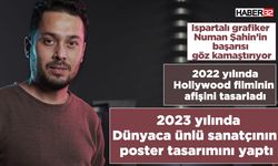 Dünyaca ünlü sanatçının poster tasarımını Ispartalı grafiker yaptı