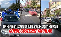 AK Parti'den Isparta'da 1000 araçlık seçim konvoyu