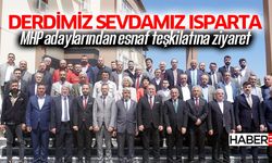 MHP adaylarından esnaf teşkilatına ziyaret
