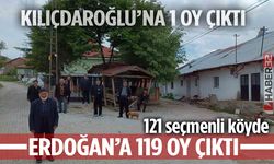 121 Seçmen'in 119'u Erdoğan'a oy verdi..