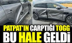 Pat Pat Togg aracına çarptı..