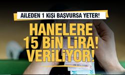 Hanelere 15.000 TL veriliyor, PTT'den alınacak!