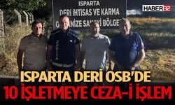 Isparta Deri OSB'nin koku sorununa Isparta Belediyesi sessiz kalmadı