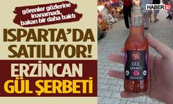 Gülün başkentinde Erzincan üretimli Gül Şerbeti satıldı