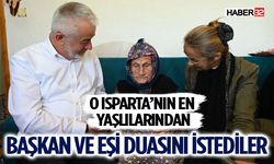 Başkan Başdeğirmen ve eşi 110 yaşındaki Aliye teyzeyi ziyaret etti