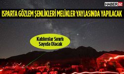 Isparta Gözlem Şenlikleri Başlıyor