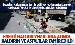 Enerji Hatları Yer Altına Alındı, Kaldırım Ve Asfaltlar Tamir Edildi