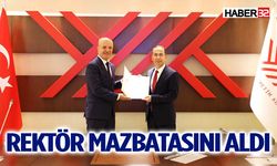 SDÜ Rektörü Prof. Dr. Mehmet Saltan Mazbatasını Aldı
