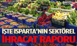 Isparta’nın yaş meyve ve sebze ihracatı 16,2 milyon dolar oldu