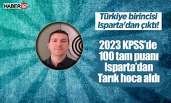 Türkiye birincisi Isparta'dan çıktı! 2023 KPSS’de 100 tam puanı Isparta’dan Tarık hoca aldı