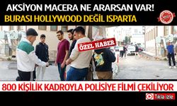 Isparta Sokaklarında Aksiyon Filmi Çekiliyor