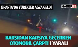 Isparta'da Korkunç Kaza Yaya Yola Savruldu