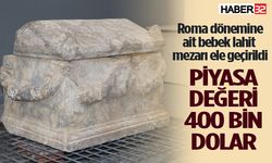 Roma dönemine ait bebek lahit mezarı ele geçirildi