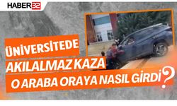 Üniversite Kampüsünde İnanılmaz Kaza