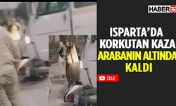 Isparta'da Motosiklet Minibüsün Altında Kaldı