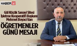 Mehmet Boyacı’dan Öğretmenler Günü Mesajı