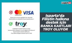 Isparta’da Filistin için banka kartlarında TROY'a geçiş başladı
