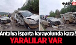 Antalya Isparta Yolunda kaza: Yaralılar var