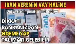 Dikkat! IBAN Verenin Vay Haline!