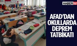 AFAD'dan okullarda deprem tatbikatı