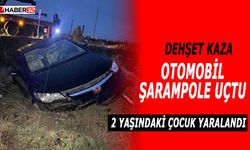 Otomobil Yoldan Çıktı Şarampole Uçtu