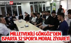Milletvekili Gökgöz’den, Isparta 32 Spor’lu Futbolculara Moral Ziyareti