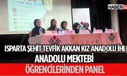 Anadolu Mektebi Öğrencilerinden Panel
