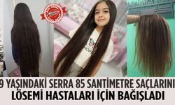 9 Yaşındaki Serra Bugüne Kadar Hiç Kestirmediği Saçlarını Lösemi Hastaları İçin Bağışladı