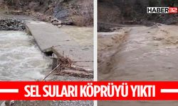 Isparta'da Dereden Taşan Sular Köprüyü Yıktı