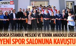 Borsa İstanbul Mesleki ve Teknik Anadolu Lisesi spor salonu açıldı