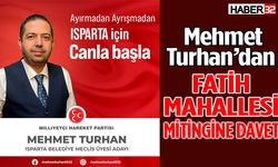 MHP Belediye Meclis Üyesi Adayı Turhan’dan mitinge davet