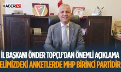 Başkan Topçu'dan Açıklama Ankette MHP Birinci Partidir