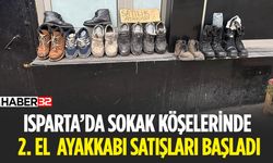 Isparta'da Ara Sokaklarda 2. El Ayakkabı Satışı Başladı
