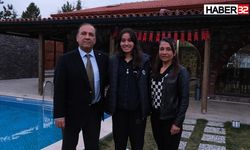 Atakan Yazgan, Avrupa Şampiyonu Ceyda Melek Pınar'ı Ağırladı