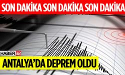 Antalya'da Deprem Oldu Son Dakika