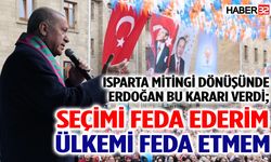 Erdoğan'ın Isparta mitingi sonrası konuşması ortaya çıktı