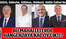 Gülcü, Gülevler, Gülistan, Halıkent, Halife Sultan’da oy dağılımı