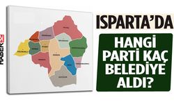 Isparta’da hangi parti kaç belediye aldı?