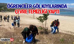 Öğrenciler Göl Kıyılarında Çevre Temizliği Yaptı