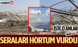 Isparta’da hortum domates seralarına zarar verdi