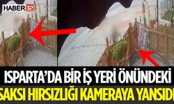 Isparta'da Saksı Hırsızlığı Şoku Güvenlik Kamerasında