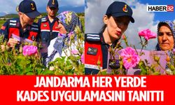 Jandarma, Gül Bahçelerinde Çalışan Kadınlara KADES Uygulamasını Tanıttı
