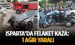 İki otomobil çarpıştı: 1 ağır yaralı