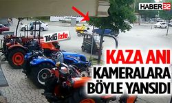 Isparta’da motosiklet kazası: Kaza anı kamerada