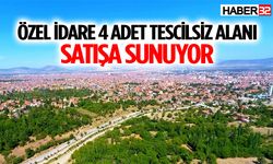 Özel İdare 4 adet tescilsiz alanı satışa sunuyor