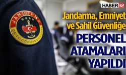 Jandarma, Emniyet ve Sahil Güvenlik atamaları yapıldı