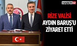 Rize Valisi Aydın Baruş'u ziyaret etti