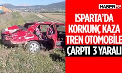 Isparta'da Kaza Tren Otomobile Çarptı 3 Yaralı
